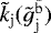 $\tilde{k}_{\mathrm{j}}(\tilde{g}_{\mathrm{j}}^{{\bar{\mathrm{b}}}})$