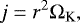 \begin{equation*}j = r^2 \Omega_{\textrm{K}}, \end{equation*}