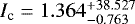 $I_{\textrm{c}}=1.364^{+38.527}_{-0.763}$
