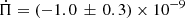 $ \dot{\Pi} = (-1.0\,\pm\,0.3) \times 10^{-9} $