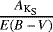 $\frac{A_{\textrm{K}_{\textrm{S}}}}{{E(B\,{-}\,V)}}$