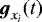 $\vec{g}_{x_i}(t)$
