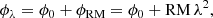 $$ \begin{aligned} \phi _\lambda = \phi _0 + \phi _{\mathrm{RM} } = \phi _0 + \mathrm{RM} \, \lambda ^2, \end{aligned} $$