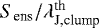 $S_{\textrm{ens}}/{\lambda_{\textrm{J,clump}}^{\textrm{th}}}$