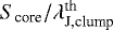 $S_{\textrm{core}}/{\lambda_{\textrm{J,clump}}^{\textrm{th}}}$