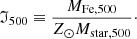$$ \begin{aligned} \mathfrak{I} _{500} \equiv { {M_{\rm Fe,500}} \over {Z_\odot M_{\rm star,500}}}\cdot \end{aligned} $$