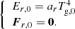 $$ \begin{aligned} \left\{ \begin{array}{l} E_{r,0} = a_r T_{\rm g,0}^4\\ \boldsymbol{F}_{r,0} = \boldsymbol{0}. \end{array}\right. \end{aligned} $$