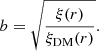 $$ \begin{aligned} b = \sqrt{\frac{\xi (r)}{\xi _{\mathrm{DM}}(r)}}. \end{aligned} $$