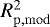 $R_{\mathrm{p,mod}}^2$