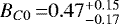 $B_{C0}\,{=} 0.47^{+0.15}_{-0.17}$