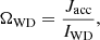$$ \begin{aligned} \Omega _{\rm WD} = \frac{J_{\rm acc}}{I_{\rm WD}}, \end{aligned} $$