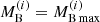 $ M_{\mathrm{B}}^{(i)} = M_{\mathrm{B\,max}}^{(i)} $