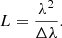$$ \begin{aligned} L = \frac{\lambda ^2}{\Delta \lambda }. \end{aligned} $$