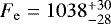 $F_{\mathrm{e}}=1038_{-28}^{+30}$