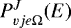 $P^J_{vje\Omega} (E)$