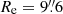 $ R_{\mathrm{e}}=9{{\overset{\prime\prime}{.}}}6 $