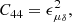 $$ \begin{aligned}&C_{44} = \epsilon _{\mu _\delta }^2, \end{aligned} $$