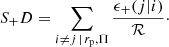 $$ \begin{aligned} S_{+}D = \sum _{i\ne j\,|\,r_{\rm p},\Pi } \frac{\epsilon _{+}(j|i)}{\mathcal{R} }\cdot \end{aligned} $$