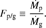 \begin{equation*} F_{\textrm{p/g}} \equiv \frac{\dot{M}_{\textrm{p}}}{\dot{M}_{\textrm{g}}}.\end{equation*}