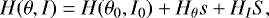 \begin{equation*} H(\theta,I) = H(\theta_0,I_0) + H_{\theta}s + H_{I}S ,\end{equation*}
