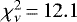 $\chi^2_{\nu}\,{=}\,12.1$