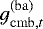 $g_{\mathrm{cmb},t}^{(\mathrm{ba})}$