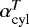 $\alpha_{\textrm{cyl}}^T$