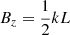 $ B_z={\frac{1}{2}}kL $