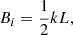$$ \begin{aligned} B_i=\frac{1}{2}kL, \end{aligned} $$