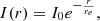 $$ \begin{aligned} I(r)=I_0 e^{-\frac{r}{r_e}}, \end{aligned} $$