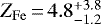 $Z_{\mathrm{Fe}}\,{=}\,4.8_{-1.2}^{+3.8}$
