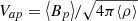 $ V_{ap} = {\left\langle B_p \right\rangle}/\sqrt{4\pi {\left\langle \rho \right\rangle}} $