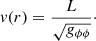 $$ \begin{aligned} { v}(r) = \frac{L}{\sqrt{{g}_{\phi \phi }}}\cdot \end{aligned} $$