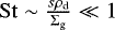 $\mathrm{St} \sim \frac{s\rho_{\textrm{d}}}{\Sigma_{\textrm{g}}}\ll 1$