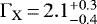 $\Gamma_{\rm{X}}\,{=}\,2.1_{-0.4}^{+0.3}$