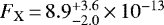 $F_{\rm{X}}\,{=}\,8.9_{-2.0}^{+3.6}\,{\times}\,10^{-13}$