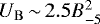 $U_{\rm{B}}\,{\sim}\,2.5 B_{-5}^2$