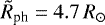 $\tilde R_{\textrm{ph}} = 4.7\,R_{\odot}$