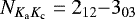 $N_{K_{\textrm{a}}K_{\textrm{c}}}= 2_{12}{-}3_{03}$