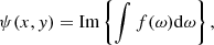$$ \begin{aligned} \psi (x,y)=\mathrm{Im} \left\{ \int f(\omega )\mathrm{d}\omega \right\} , \end{aligned} $$