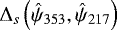 $\Delta_s\left(\hat{\psi}_{353},\hat{\psi}_{217}\right)$