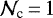 $\mathcal{N}_{\textrm{c}}\,{=}\,1$