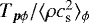 $T_{\vec{p}\phi}/\langle \rho c_{\textrm{s}}^2 \rangle_{\phi}$