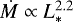 ${\dot{M}}\propto L_{\ast}^{2.2}$