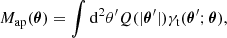 $$ \begin{aligned} M_{\rm ap}(\boldsymbol{\theta }) = \int \mathrm{d}^2\theta^\prime Q(|\boldsymbol{\theta }^\prime |)\gamma _{\rm t}(\boldsymbol{\theta }^\prime ;\boldsymbol{\theta }), \end{aligned} $$