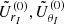 $ \tilde{U}_{r_I}^{(0)}, \tilde{U}_{\theta_I}^{(0)} $