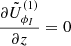 $$ \begin{aligned} \displaystyle \frac{\partial \tilde{U}_{\phi _I}^{(1)}}{\partial z} = 0 \end{aligned} $$