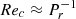 $ Re_c \approx P_r^{-1} $