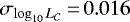 $\sigma_{\log_{10} L_C}\,{=}\,0.016$
