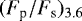 $(F_{\textrm{p}}/F_{\textrm{s}})_{3.6}$